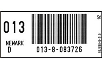 Preprinted Barcode Tracking Labels (BCL-1387)