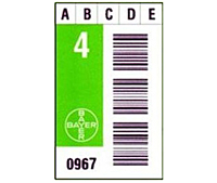 Preprinted Barcode Calibration Labels (BCL-1390)