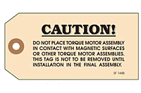 Custom Printed Caution Tags (CT-1422)