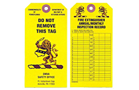 Fire Extinguisher Monthly Safety Inspection Tags (FT-1485)
