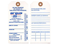 Fire Extinguisher Annual Inspection Maintenance Tags (FT-1486)