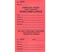 Custom Printed Labels - Production Control Numbered Label (CL-1534)