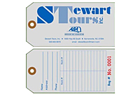 Custom Printed Numbered Paper Luggage Tag (LG-1544)