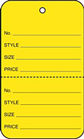 Price Tags (T-60 YELLOW-NS)