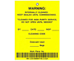 Barcode Warning Hang Tags (BCT-1403)