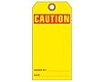 Custom Yellow Caution Tags (CT-1418)