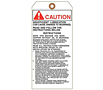 Custom Printed Caution Tags (CT-1421)