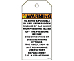 Warning High Pressure Gas Tags (WT-1440)