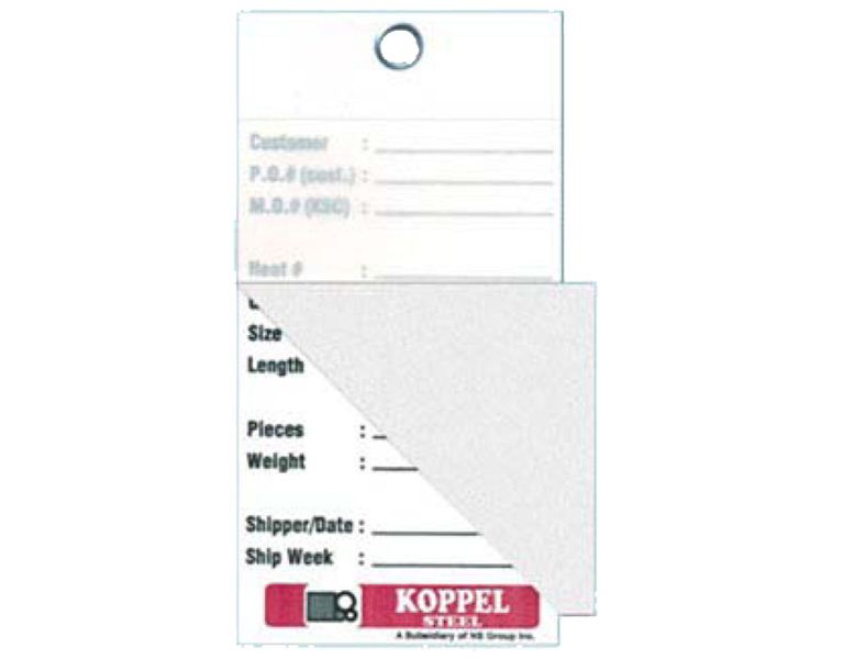 Compact self-laminating tags are designed to make your identification  easier. These blank white tags have endless potential for tough tagging and