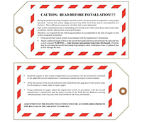 Custom Printed Caution Tags (CT-1425)