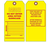 Danger Barricade Tags (DT-1435)