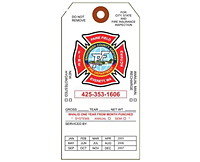 Custom Printed Fire Extinguisher Tags | Universal Tag, Inc.