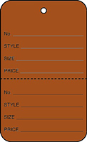 Price Tags (T-1 BROWN-NS)