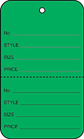 Price Tags (T-1 DK GREEN-NS)
