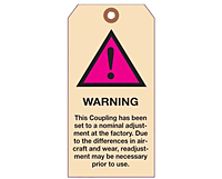 Warning Hang Tags Custom (WT-1439)