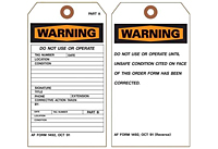 Warning Tags Do Not Use or Operate (WT-1442)