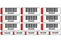 Preprinted Barcode Labels Multi Up on Sheet (BCL-1393)