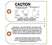 Custom Printed Caution Safety Tags (CT-1413)