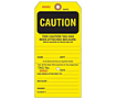 Custom Yellow Caution Tags (CT-1423)