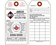 Fire Extinguisher Monthly Safety Inspection Tags (FT-1482)